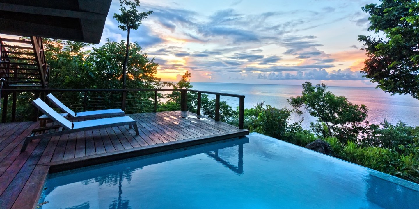 Pool with Deck and lounge chairs